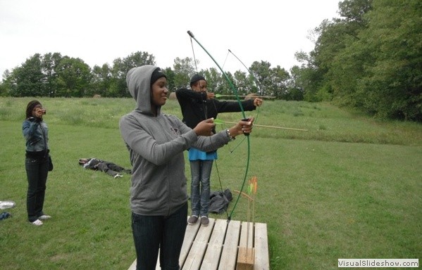 Participants in Archery Session