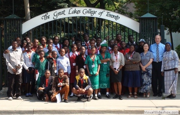 Participants on a visit to the Great Lakes College of Toronto